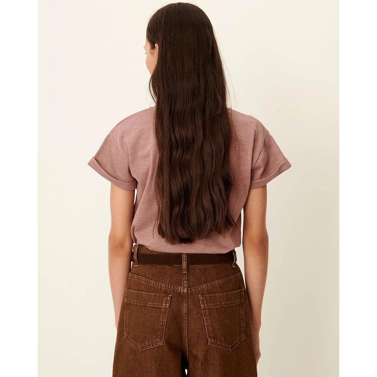 T-shirt a maniche corte con scollo rotondo, ALBANO rosa, SESSUN