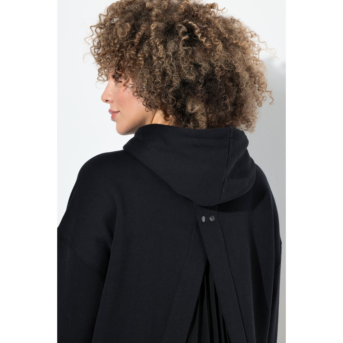 Sweat-shirt à capuche noir, ULLA POPKEN