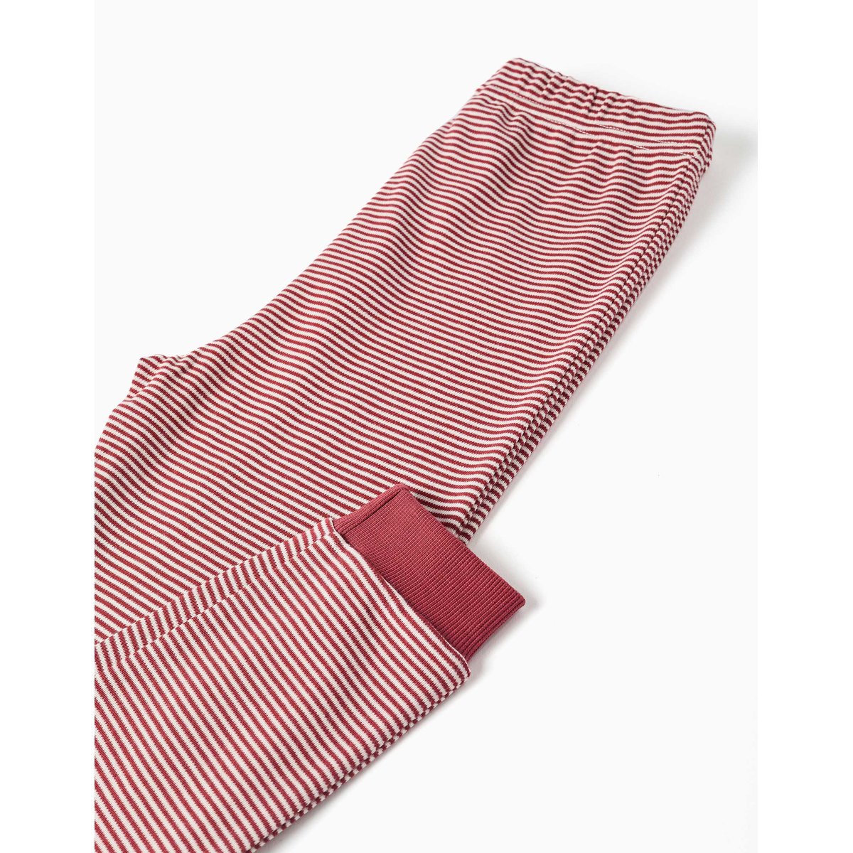 Pyjama à manches longues en coton avec masque rembourré rouge foncé, ZIPPY