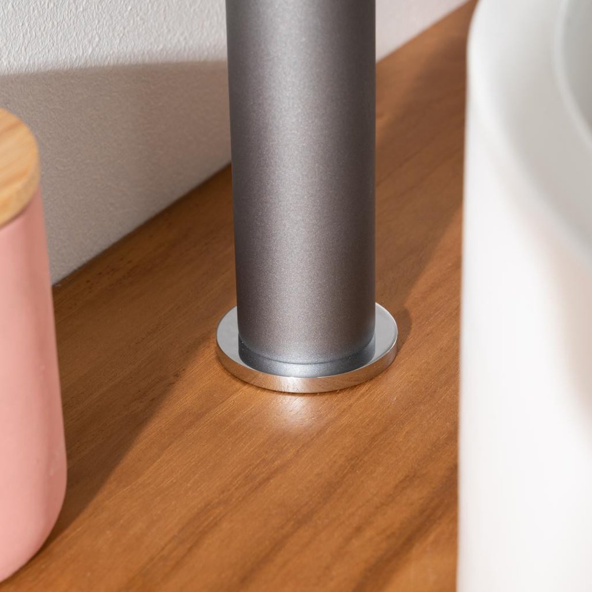 Mitigeur progressif pour vasque Irminio chromé gris, WANDA COLLECTION