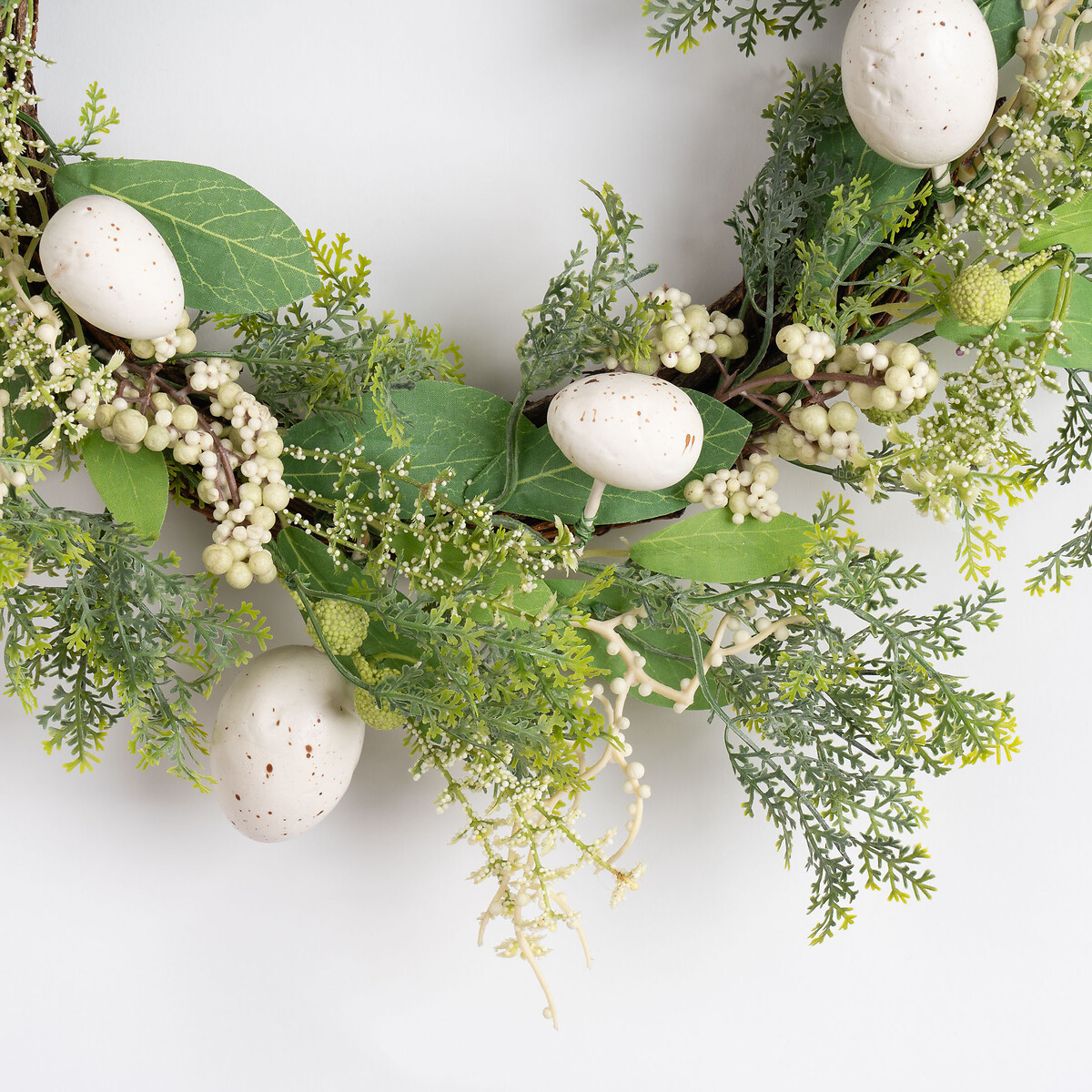 40cm Easter Egg Wreath in White white, SO'HOME