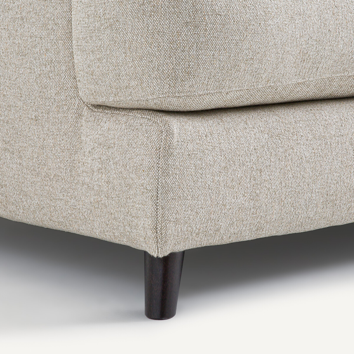 Canapé convertible texturé viscose/lin, Alwine naturel, AM.PM