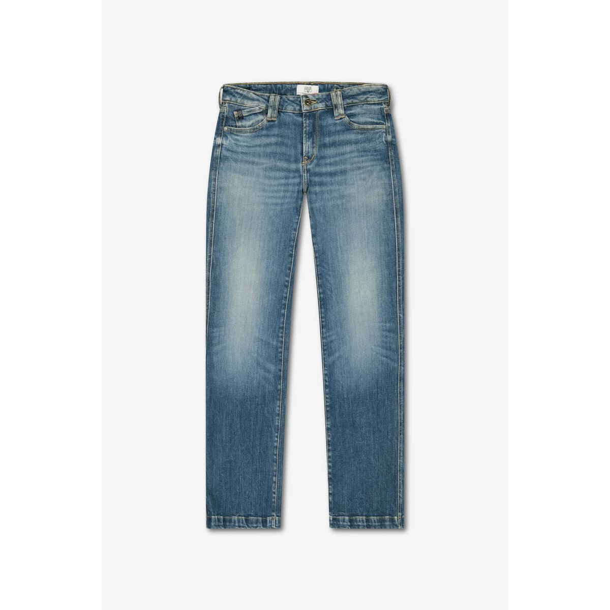 Jeans flare , longueur 34 blue, LE TEMPS DES CERISES
