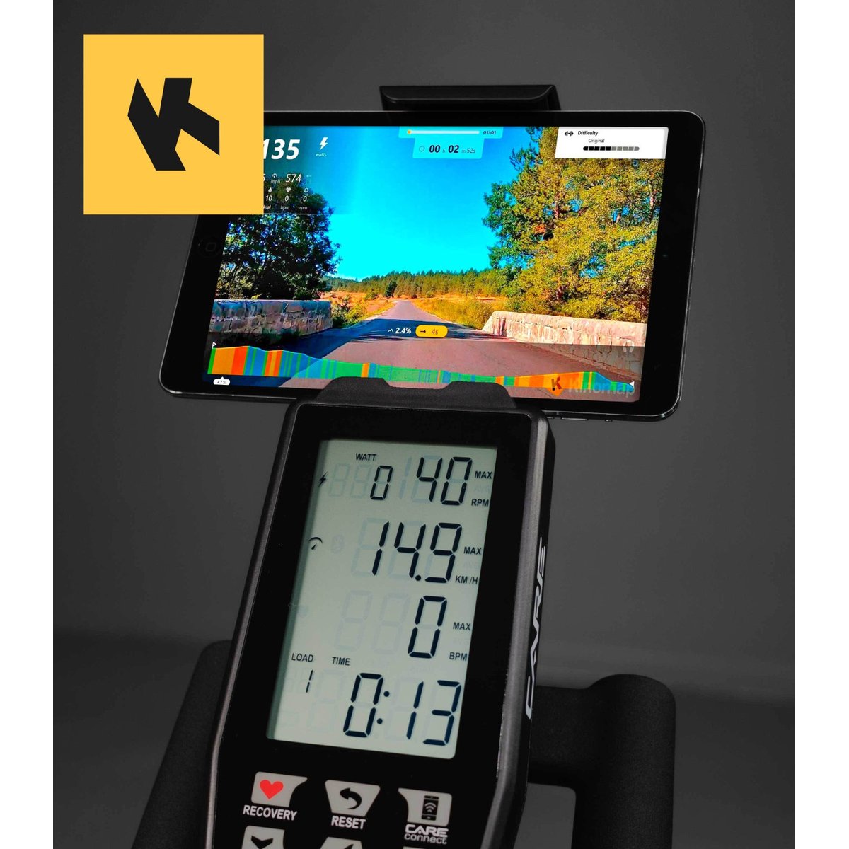 Vélo de biking Professionnel - CARE - COMPETITOR - Magnétique noir, CARE FITNESS