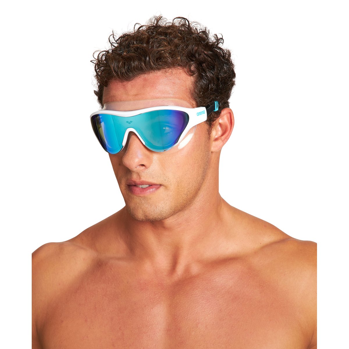 Lunettes s The One Mask Mirror blue-white-black, ARENA