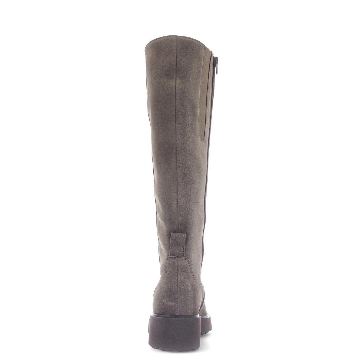 Bottes en cuir à talon décroché marron velours, GABOR