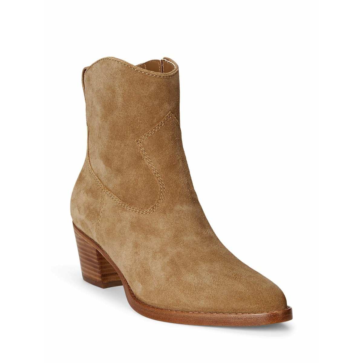 Boots en cuir suède Harpher camel, LAUREN RALPH LAUREN
