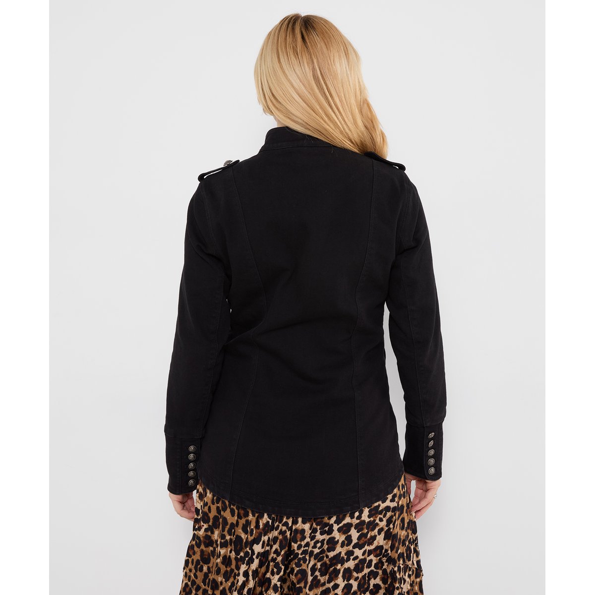 Veste Militaire en Jean Ultime noir, JOE BROWNS
