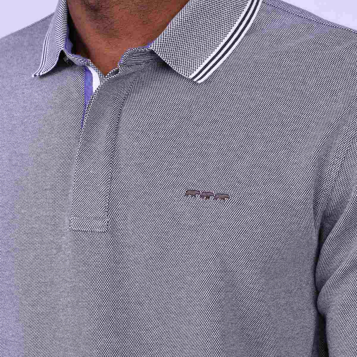 Polo piqué Oxford marron, MISE AU GREEN
