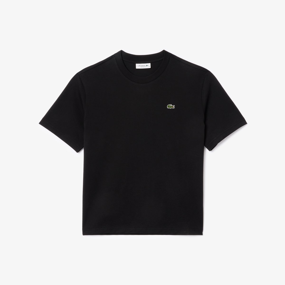 T-shirt relaxed fit coton doux noir-031, LACOSTE