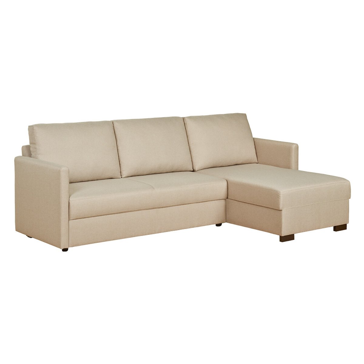 Sofá Roma, de 3 lugares reversível, Lourini® bege, LOURINI