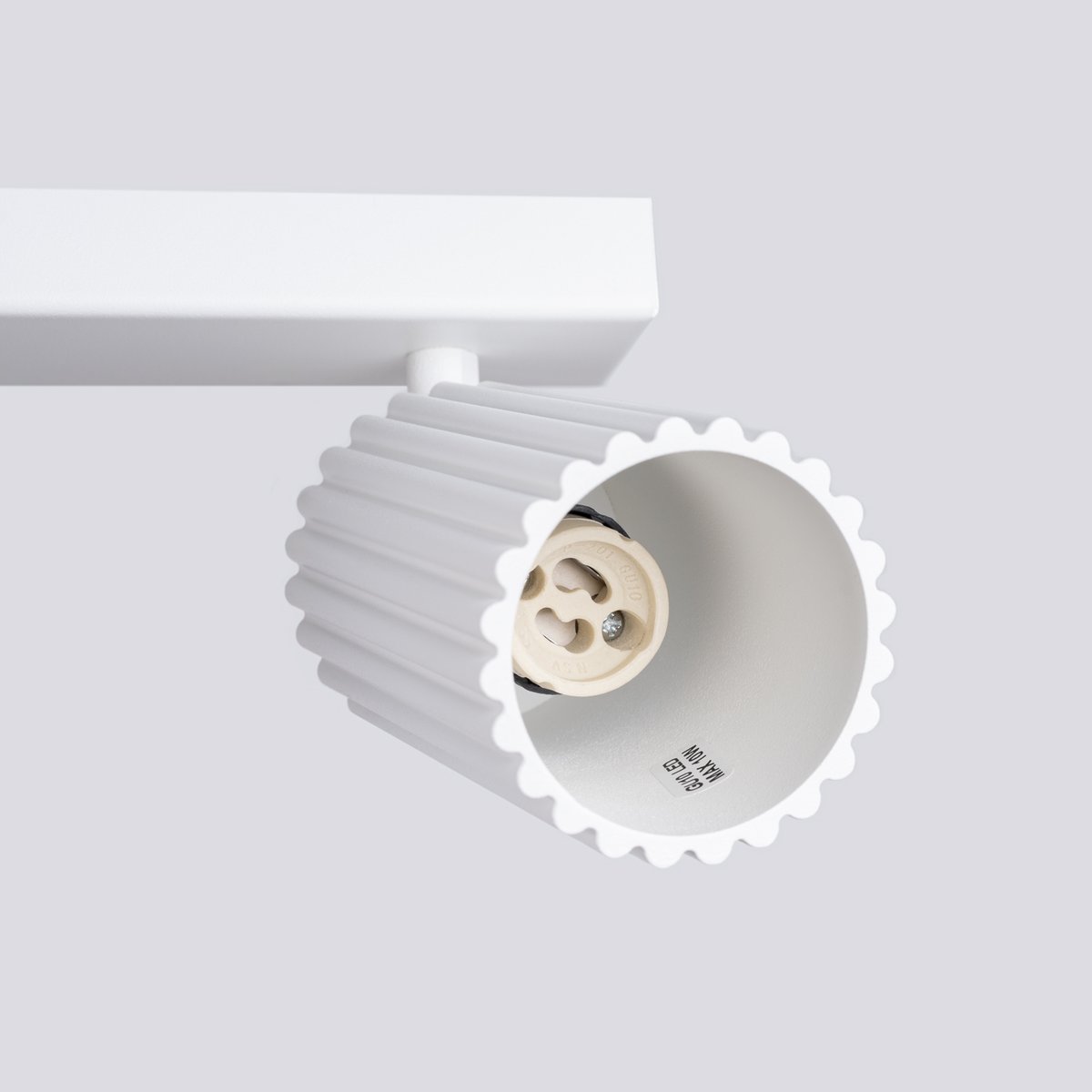 Plafonnier Aluminium Blanc GU10 3 Karbon Line blanc, EDEN