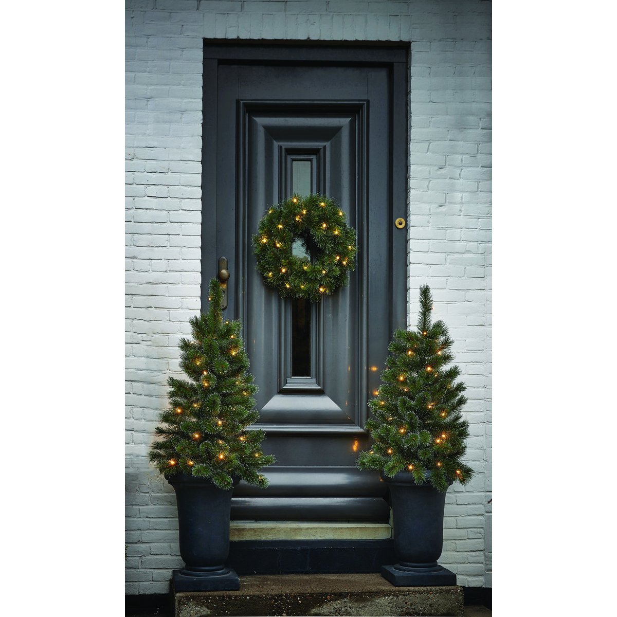 Couronne de Noël Ø60 cm GLENDON vert, BLACK BOX TREES