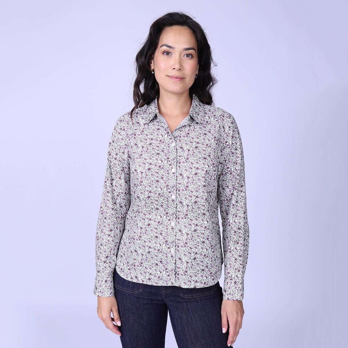 Chemise Emilia parme, MISE AU GREEN