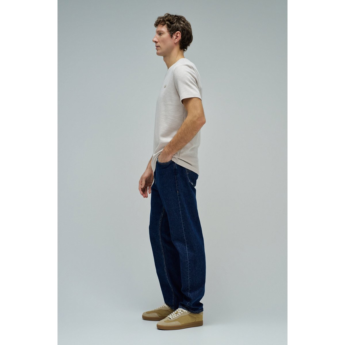 T-SHIRT AVEC BRANDING beige, SALSA JEANS