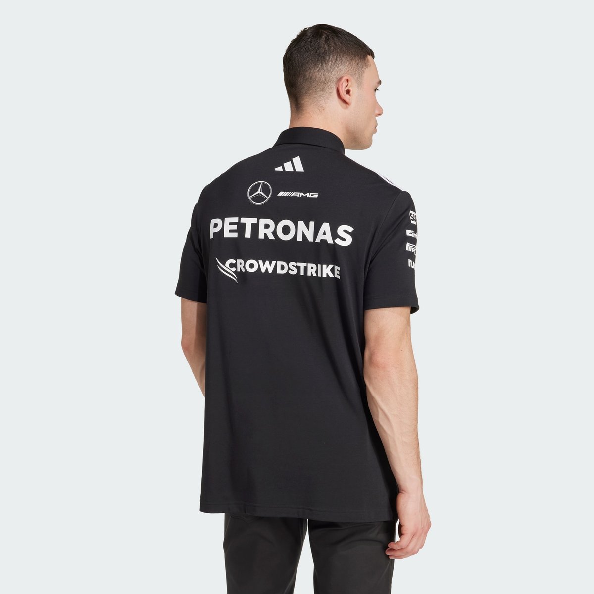 Polo D'équipe Mercedes - Amg Petronas Formula One Polo D'équipe Mercedes - Amg Petronas Formula One black / white, adidas Performance