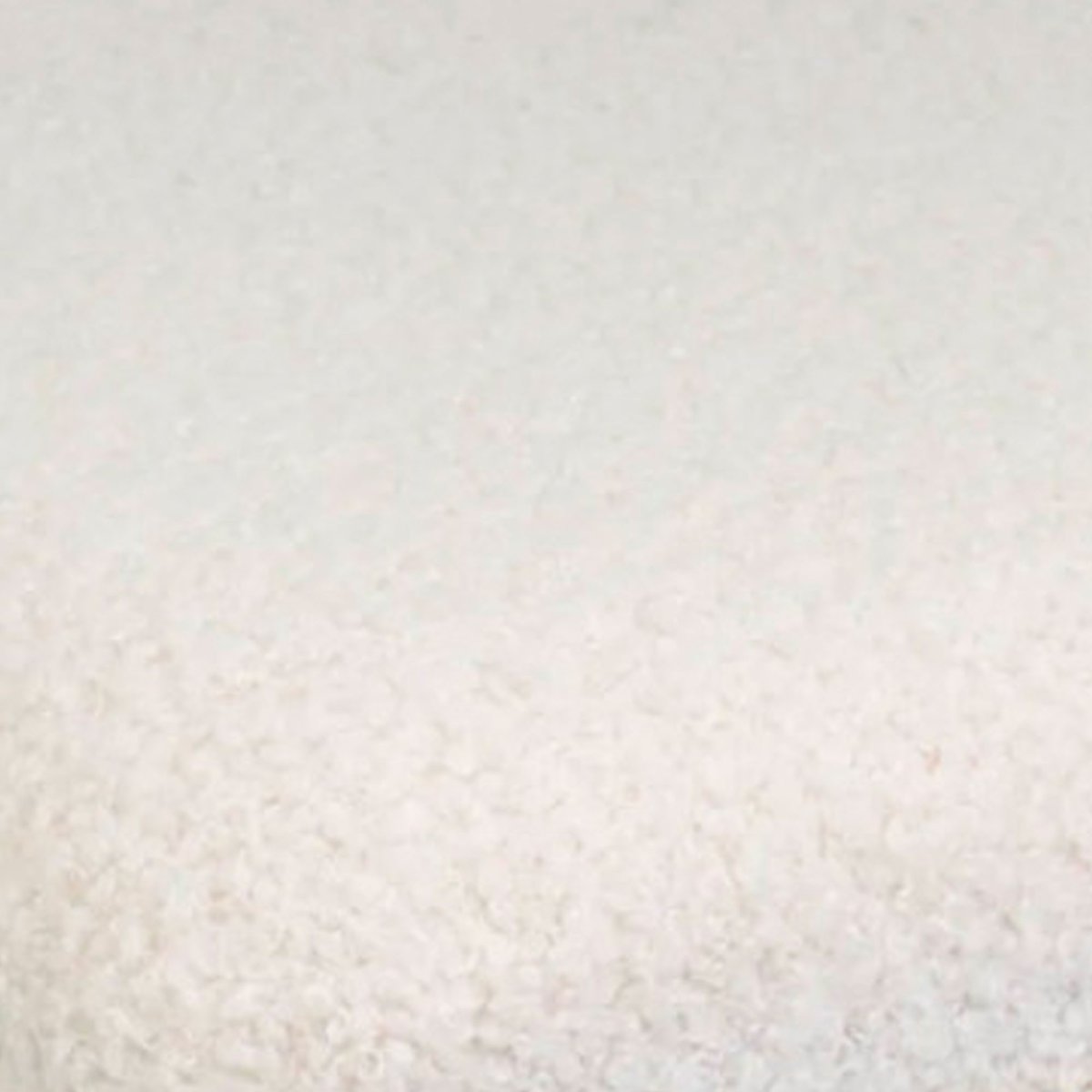 Pouf rond tissu bouclette blanc 32x32x36cm blanc, WADIGA