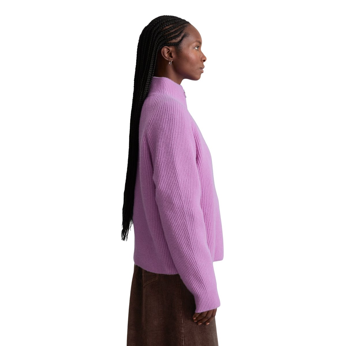 Pull à col roulé en laine mérinos, coupe classique au toucher doux blanc, MARC O’POLO DENIM