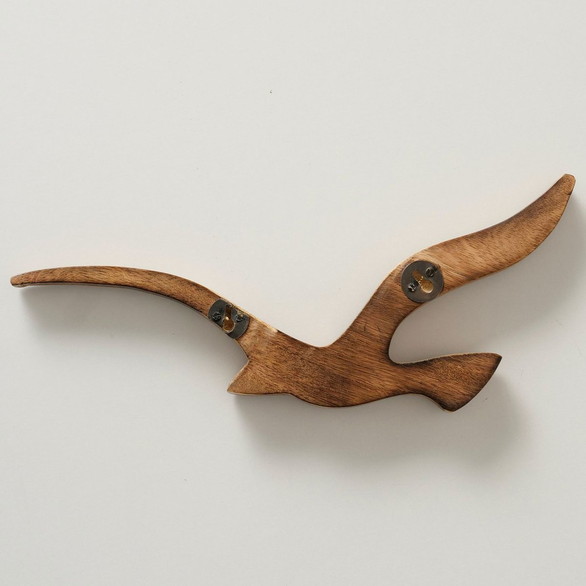 Décoration murale oiseaux 3 mouettes en bois de mangue 15x3x37cm bois, WADIGA