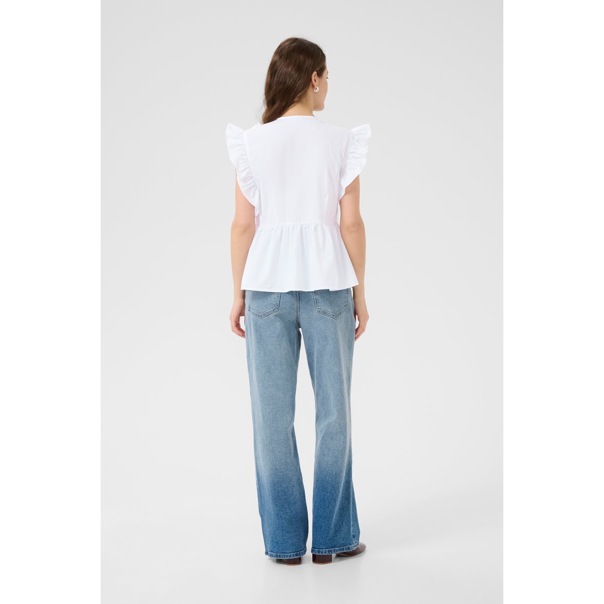 Blouse à manches courtes blanc, KAFFE