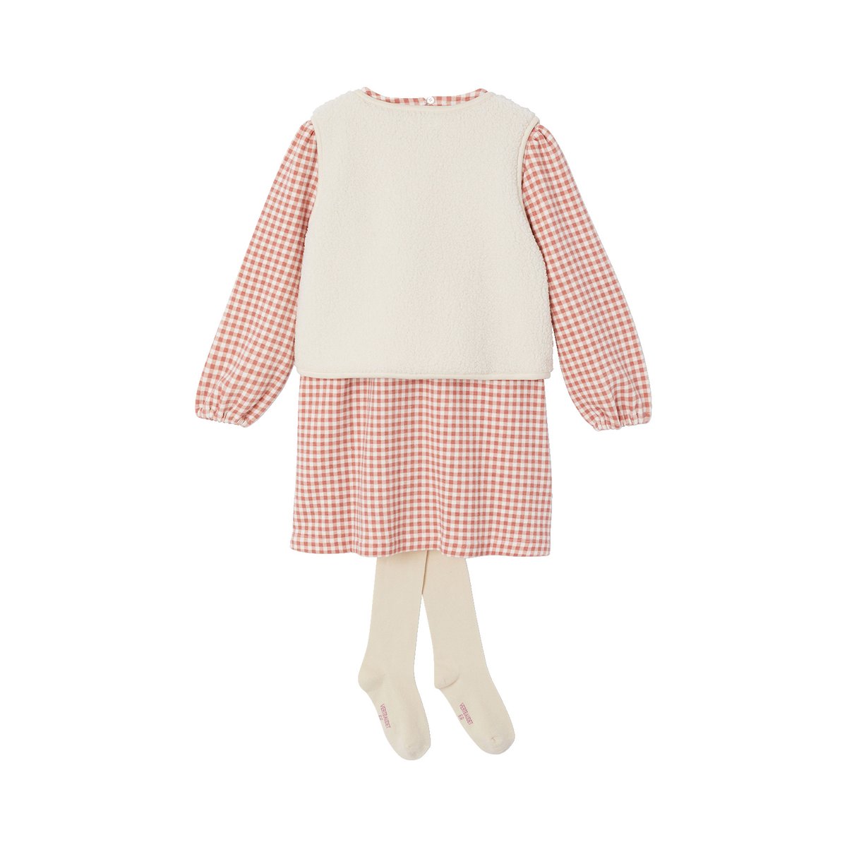 Ensemble robe 3 pièces écru, VERTBAUDET
