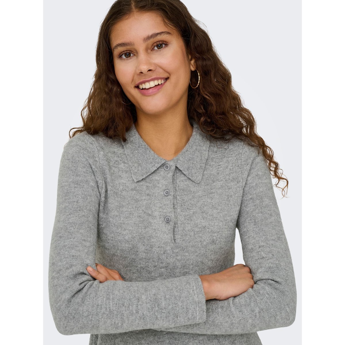 Robe En Maille grise - light grey melange, JDY