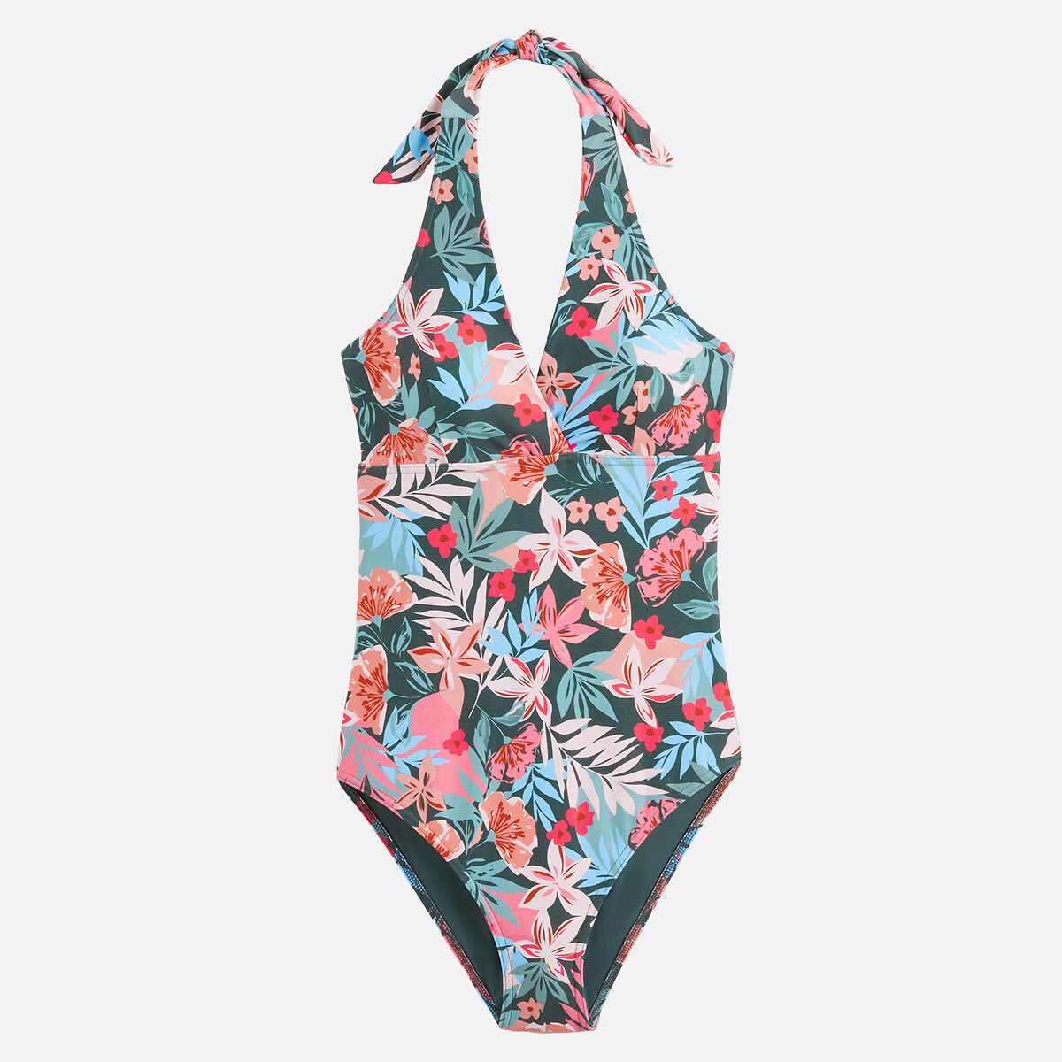 Floral Print Halterneck Swimsuit exotic print, ANNE WEYBURN