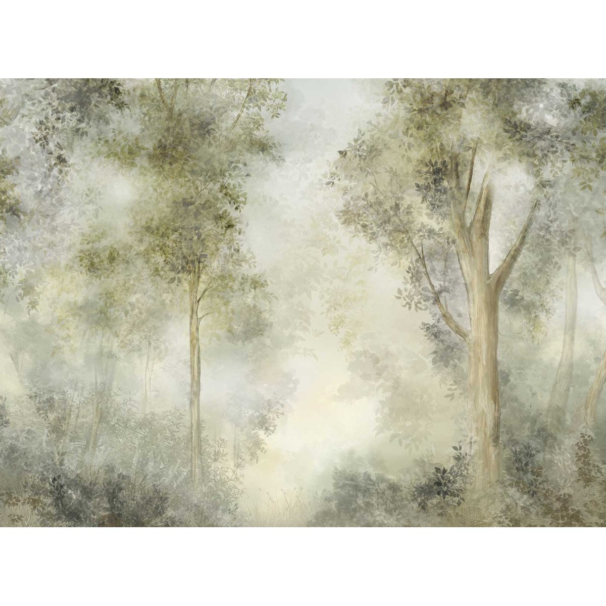 Papier peint panoramique Sous la Brume intissé, HEXOA