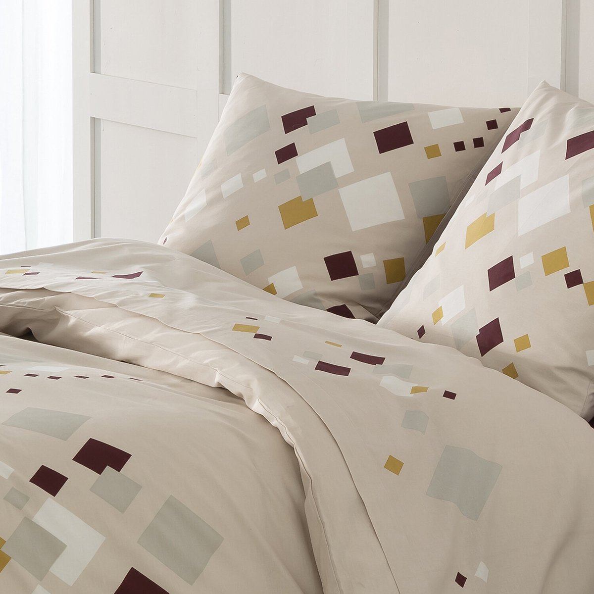 Parure housse de couette en coton imprimée, Tigy imprime, C DESIGN HOME TEXTILE