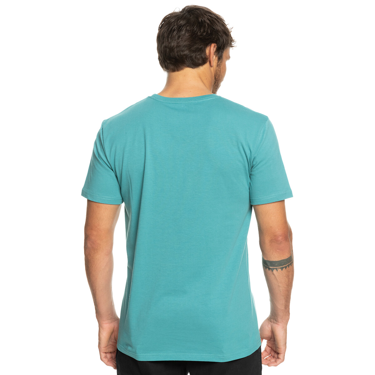 T-shirt manches courtes logo lines bleu ciel, QUIKSILVER