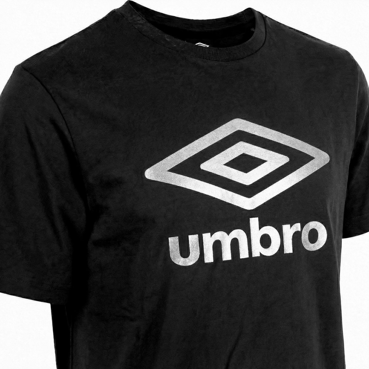 Tee shirt coton 160GSM noir/argent, UMBRO