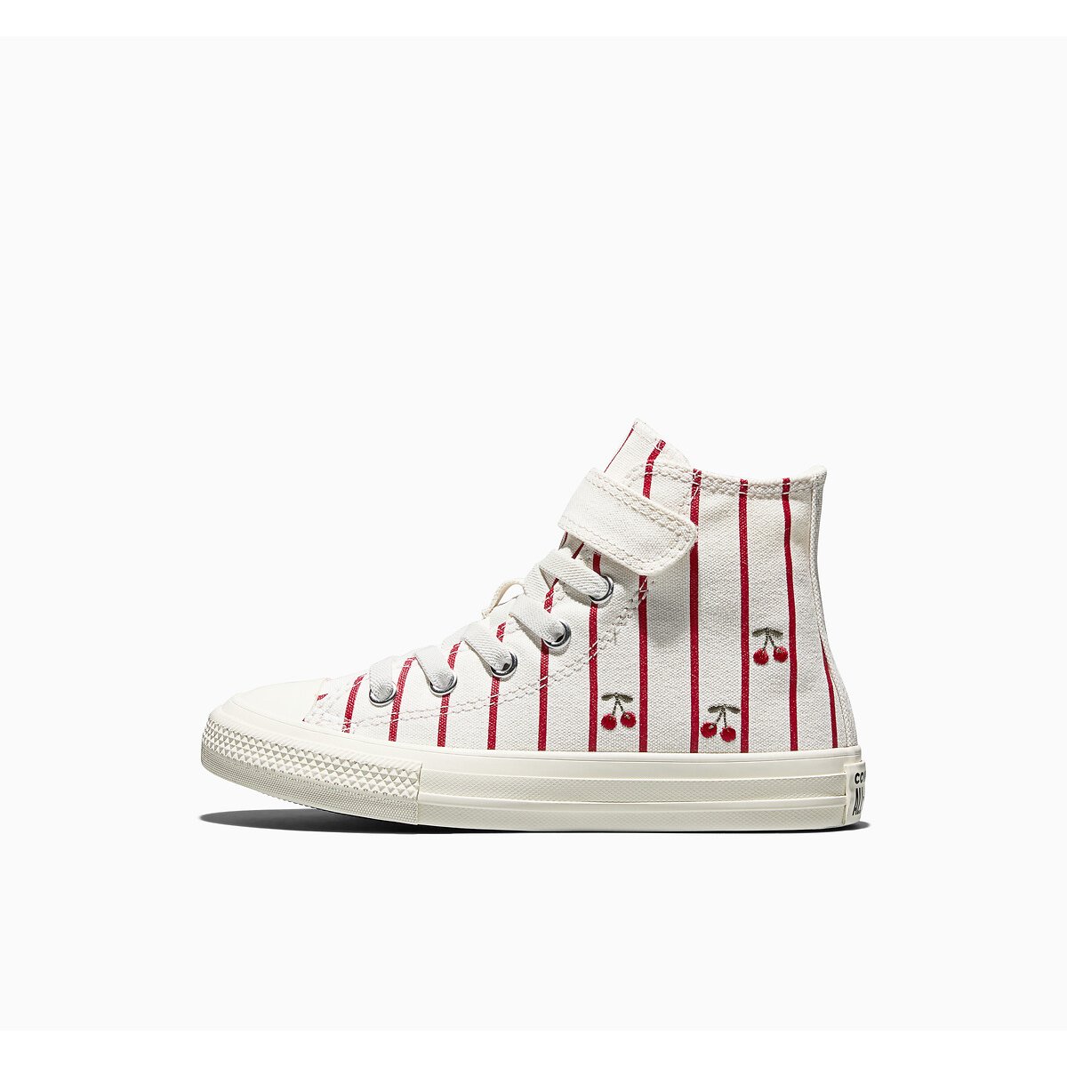 Baskets CHUCK TAYLOR ALL STAR 1V HI SUMMER MARKET rayé blanc/rouge, CONVERSE