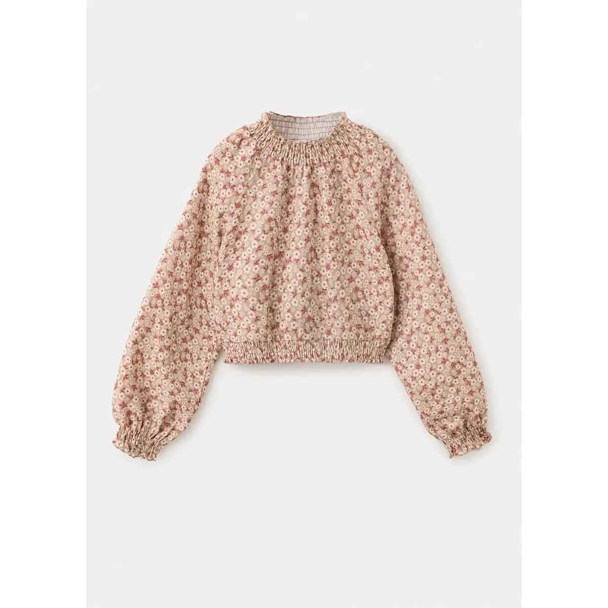 Blouse en imprimé floral beige, MANGO KIDS