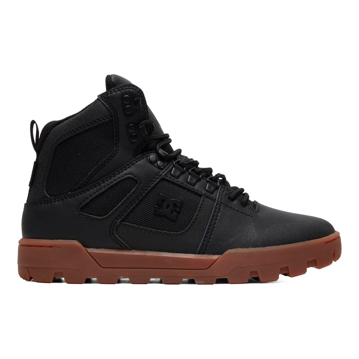 Chaussures montantes résistantes à l’eau PURE HIGH-TOP WR. noir black/gum, DC SHOES