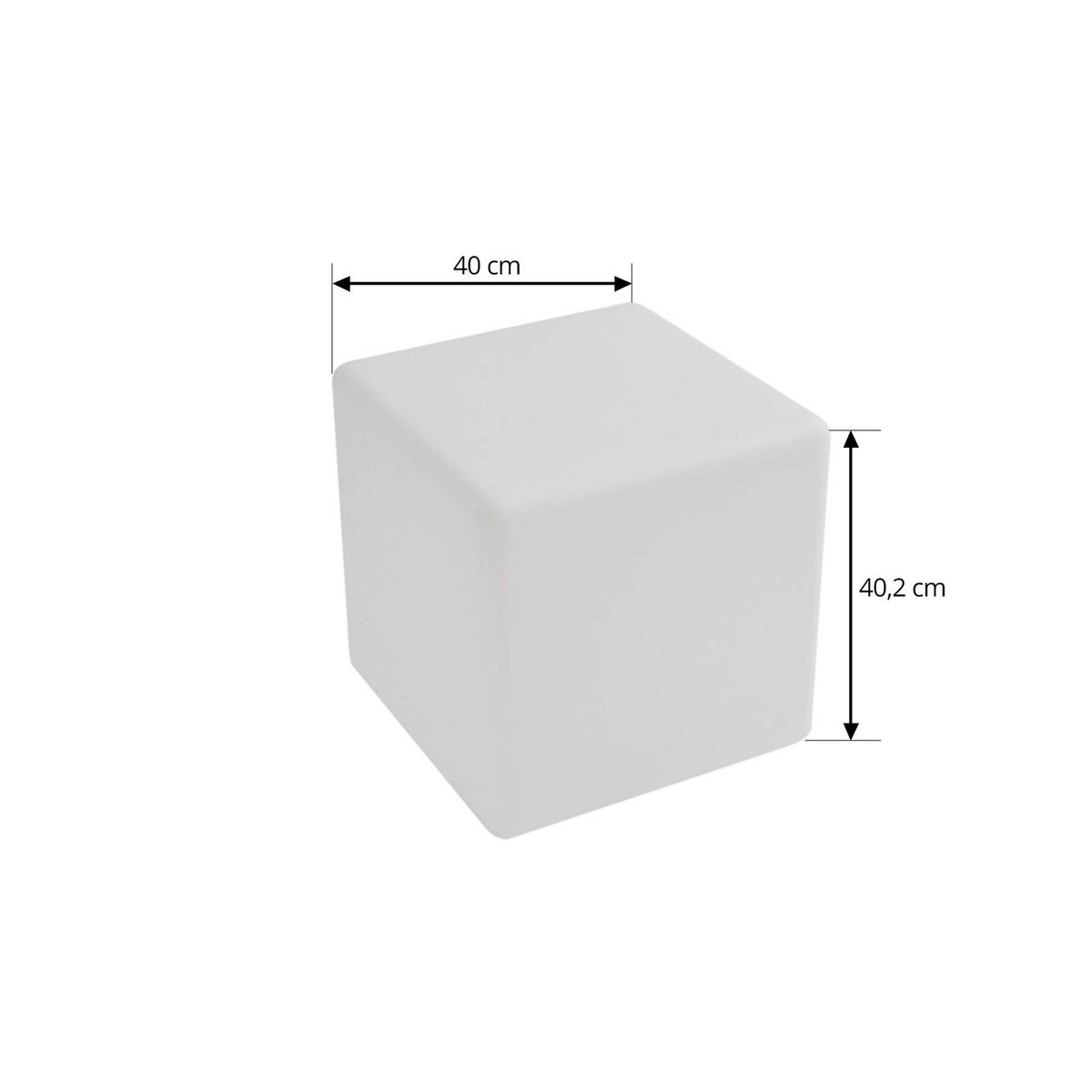 Luminaire de terrasse  moderneLED, Cubara blanc, LINDBY