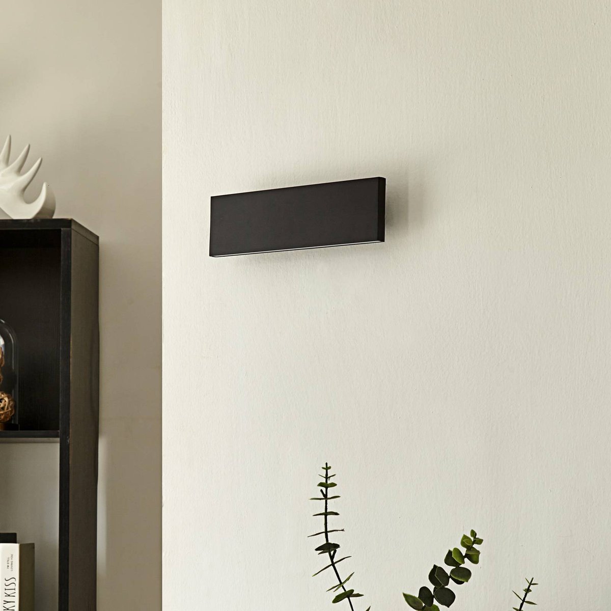 Applique en métal moderneLED, Ignazia noir, LINDBY