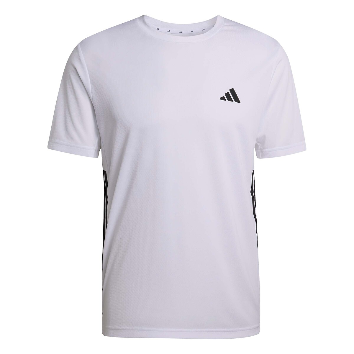 T-shirt de sport manches courtes 3 bandes ESSENTIALS blanc, adidas Performance