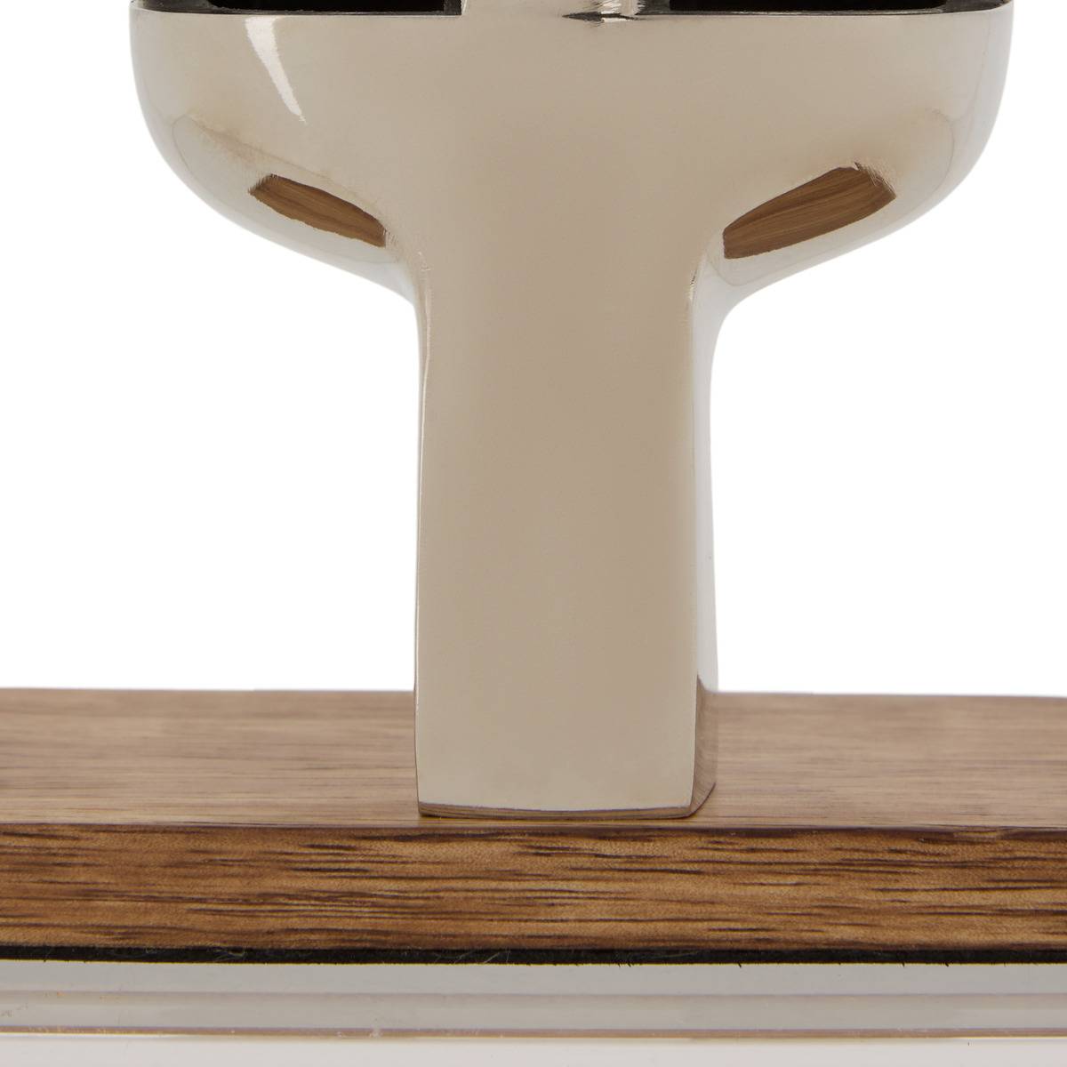 Micro déco en aluminium JOHAN argent, ATMOSPHERA