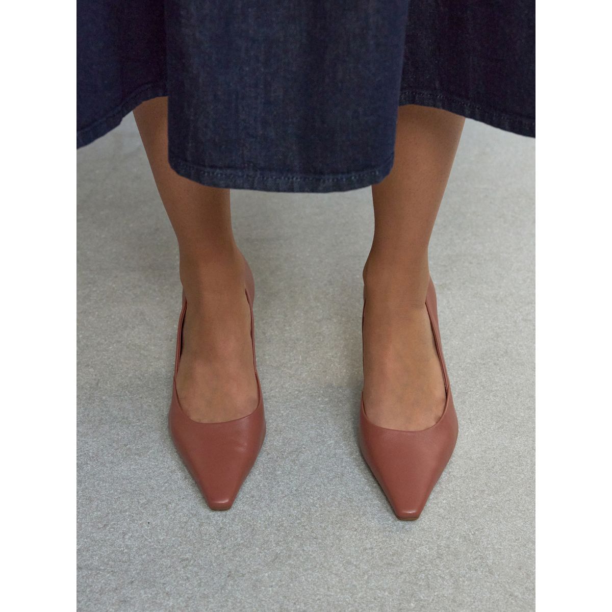 Escarpins pointus en cuir forever comfort® rose, NEXT