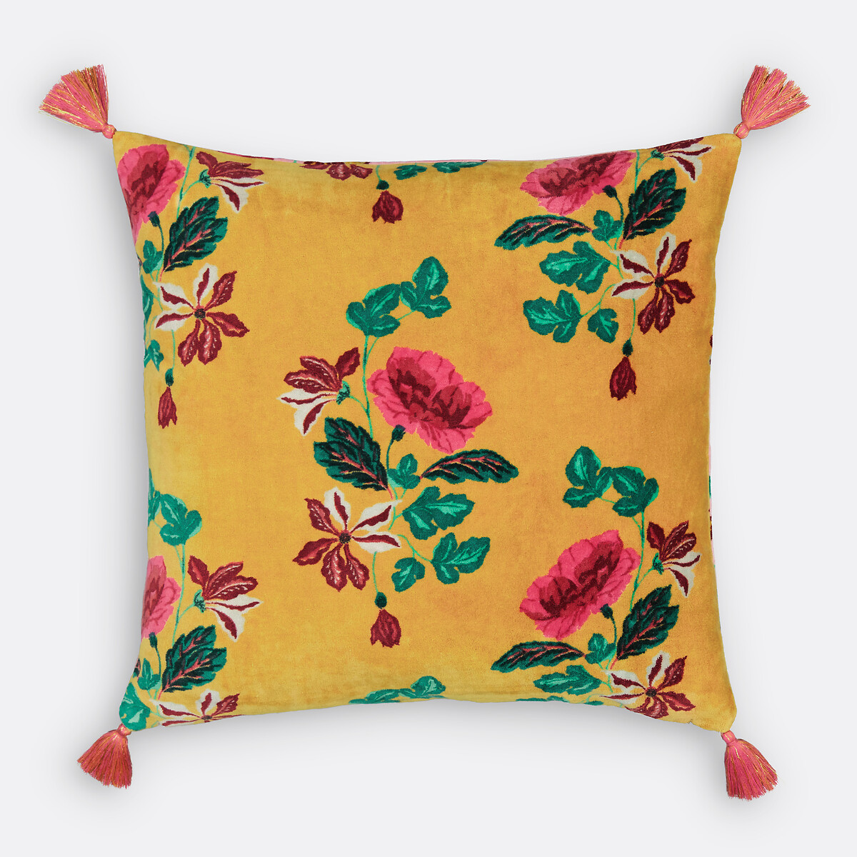 Housse de coussin velours 45x45 cm, Ingrid multicolore, LA REDOUTE INTERIEURS