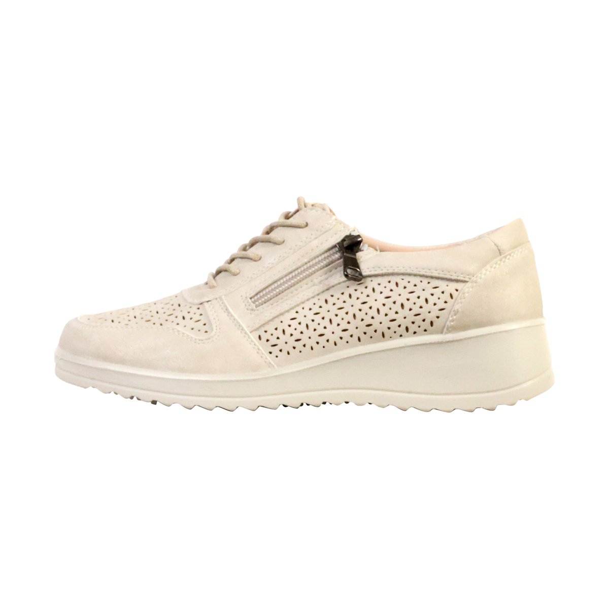 Basket Cuir Lbs argent/silver, ENZA NUCCI