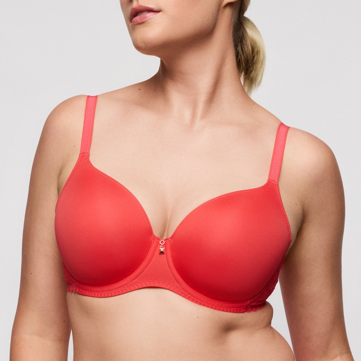 Soutien gorge rembourré - forme coeur GRACE BAY rouge - corail, PRIMADONNA