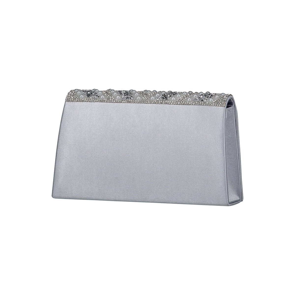 Sac façon pochette au look scintillant gris, VERA MONT