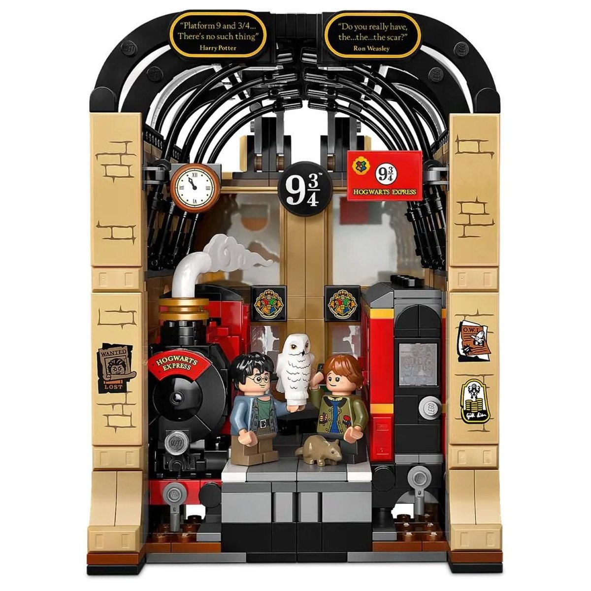 LEGO Harry Potter - Book Nook : Le Poudlard Express 76450 - Décoration Magique multicolore, LEGO