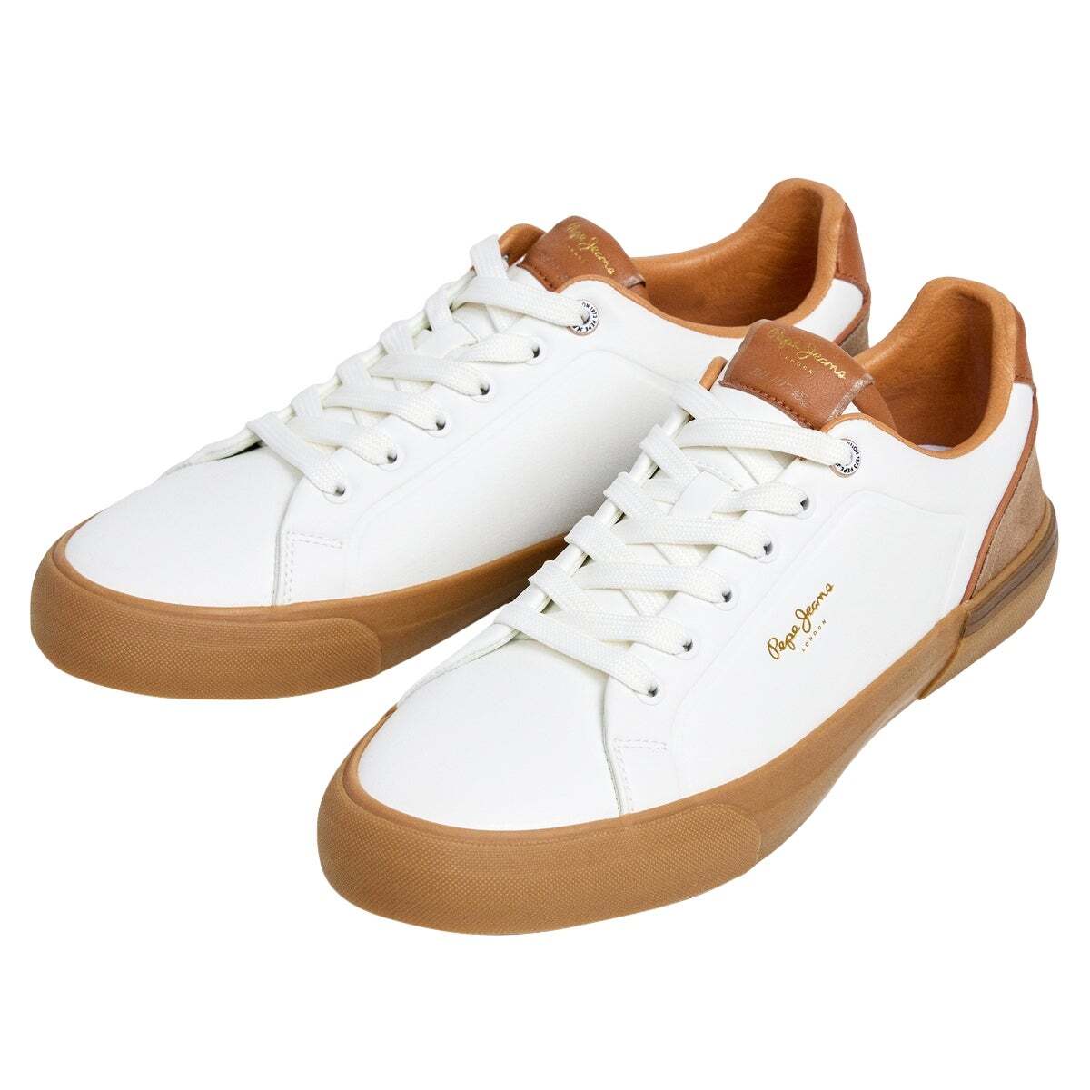 Kenton - Baskets Classiques Avec Détails En Daim blanc ivoire, PEPE JEANS