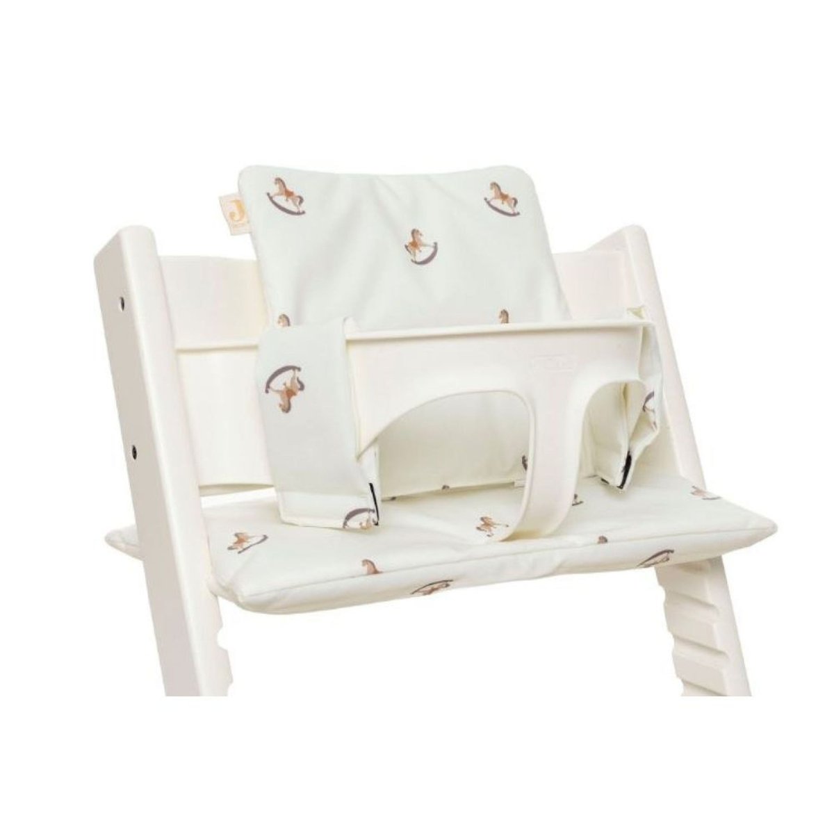 Assise pour chaise haute Stokke ecru, maron, JOLLEIN