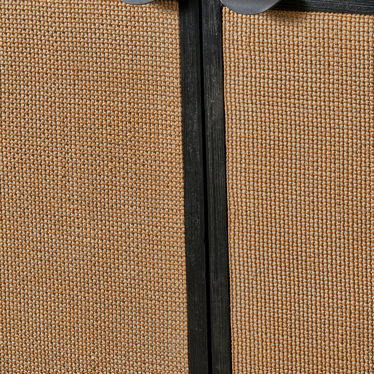 Fenix Acacia Rattan 4 Door Sideboard black/natural, ÉDITÉ