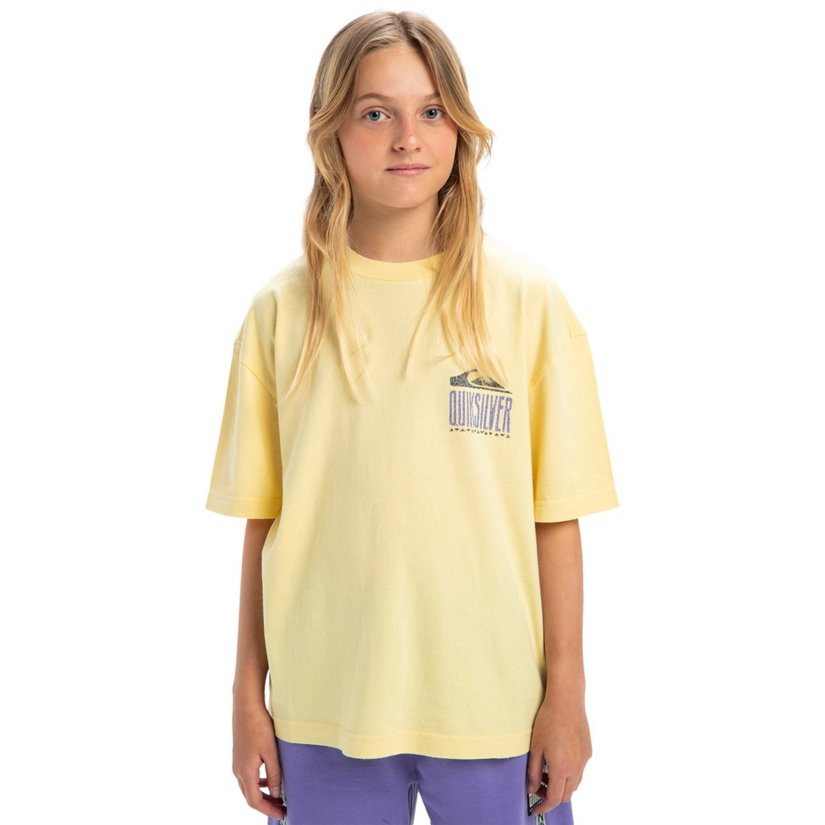 T-shirt à manches courtes WORLD FORCE jaune popcorn, QUIKSILVER