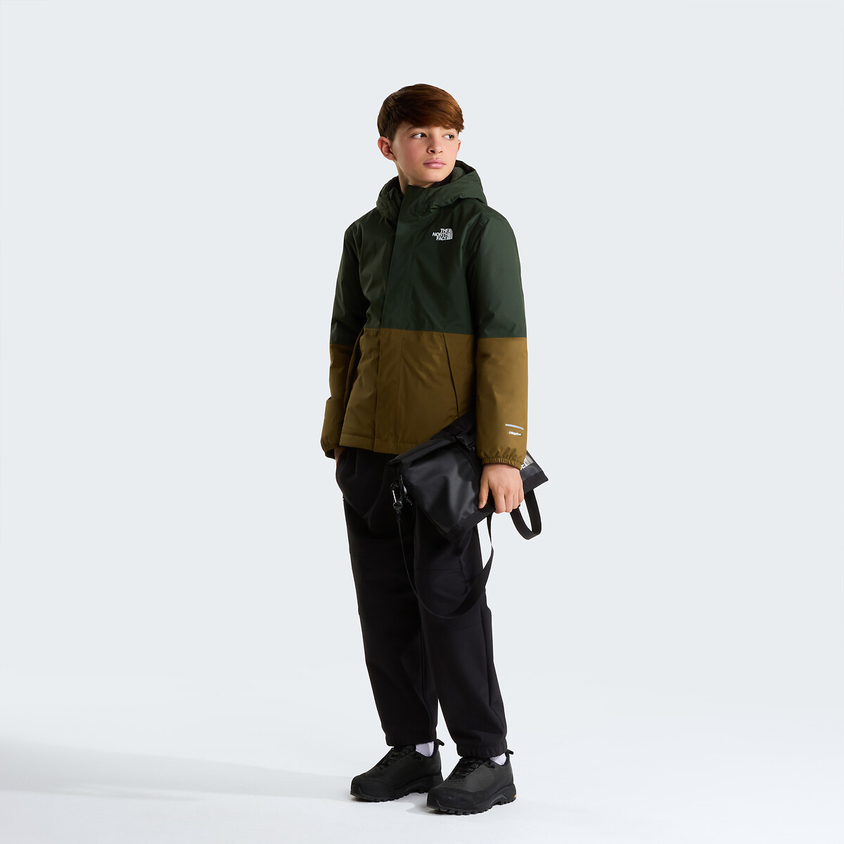 Cappotto foderato sherpa e cappuccio marrone/camel, THE NORTH FACE