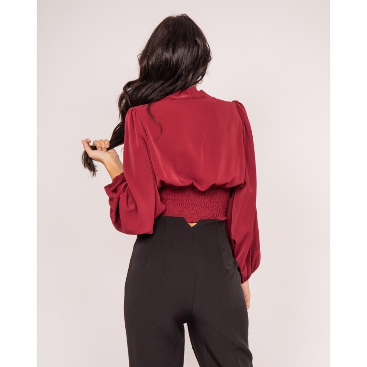 Blouse Folivia bordeaux, DONA LISA